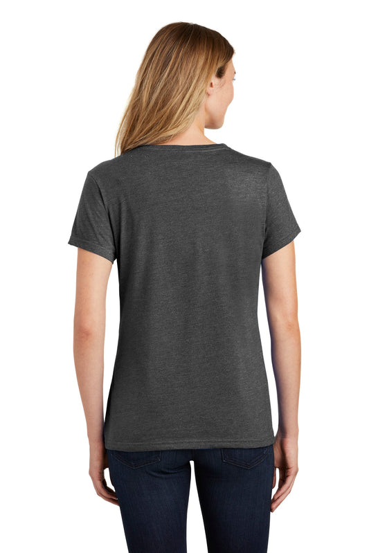Port & Company  Women's Fan Favorite  Blend V-Neck Tee. LPC455V Black Heather