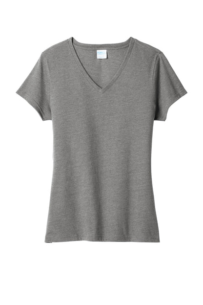 Port & Company  Women's Fan Favorite  Blend V-Neck Tee. LPC455V Graphite Heather