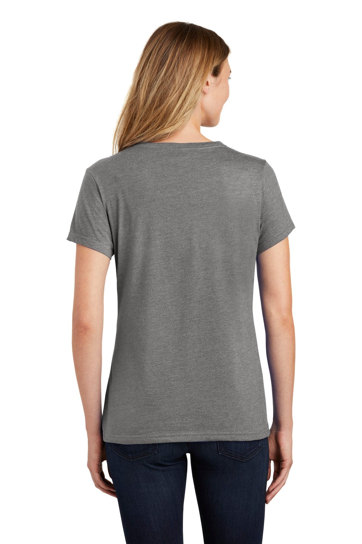 Port & Company  Women's Fan Favorite  Blend V-Neck Tee. LPC455V Graphite Heather