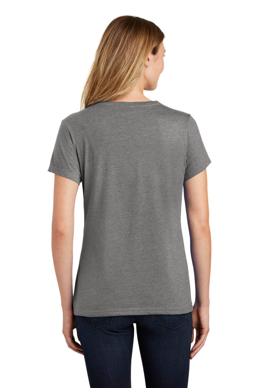 Port & Company  Women's Fan Favorite  Blend V-Neck Tee. LPC455V Graphite Heather
