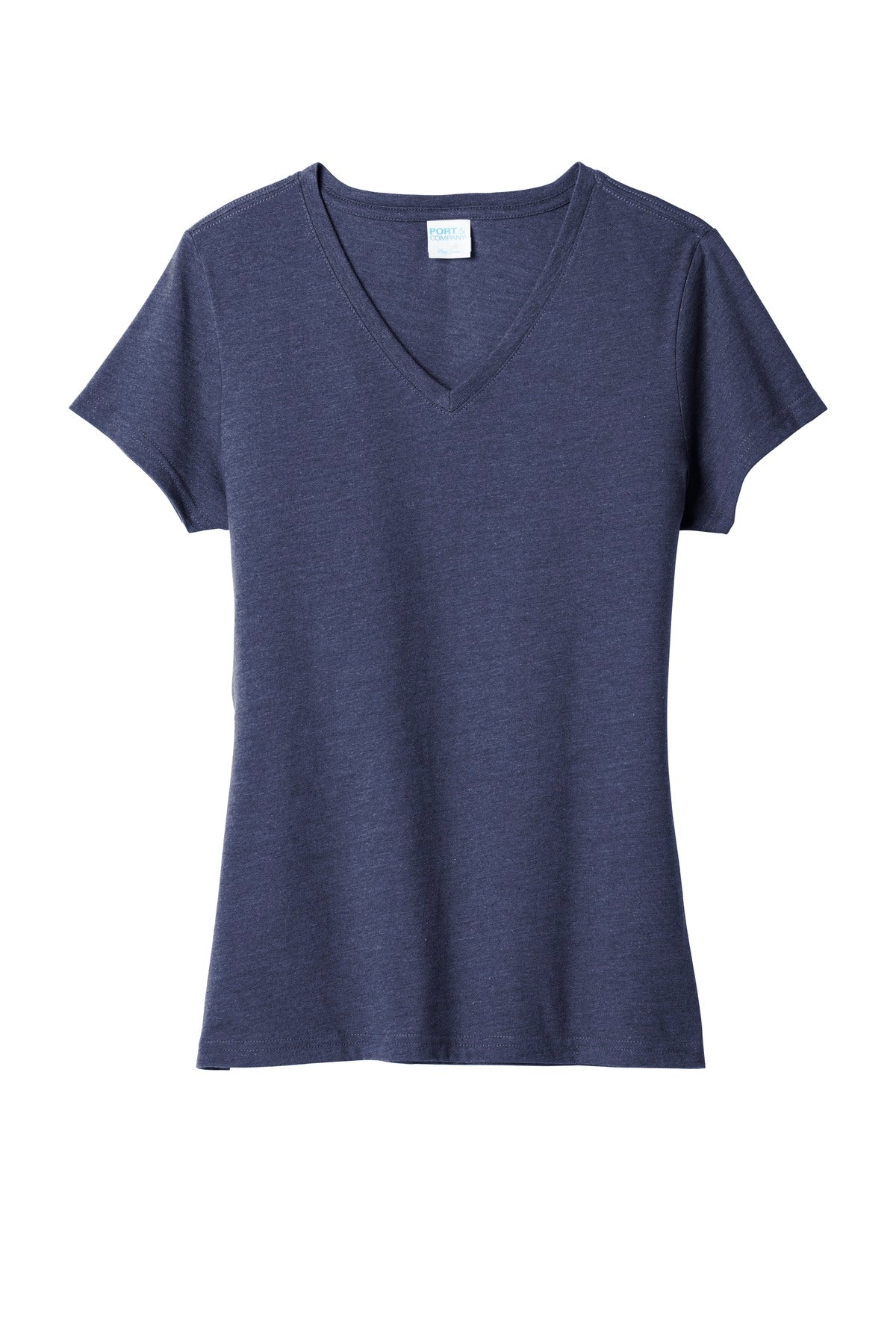 Port & Company  Women's Fan Favorite  Blend V-Neck Tee. LPC455V Team Navy Heather
