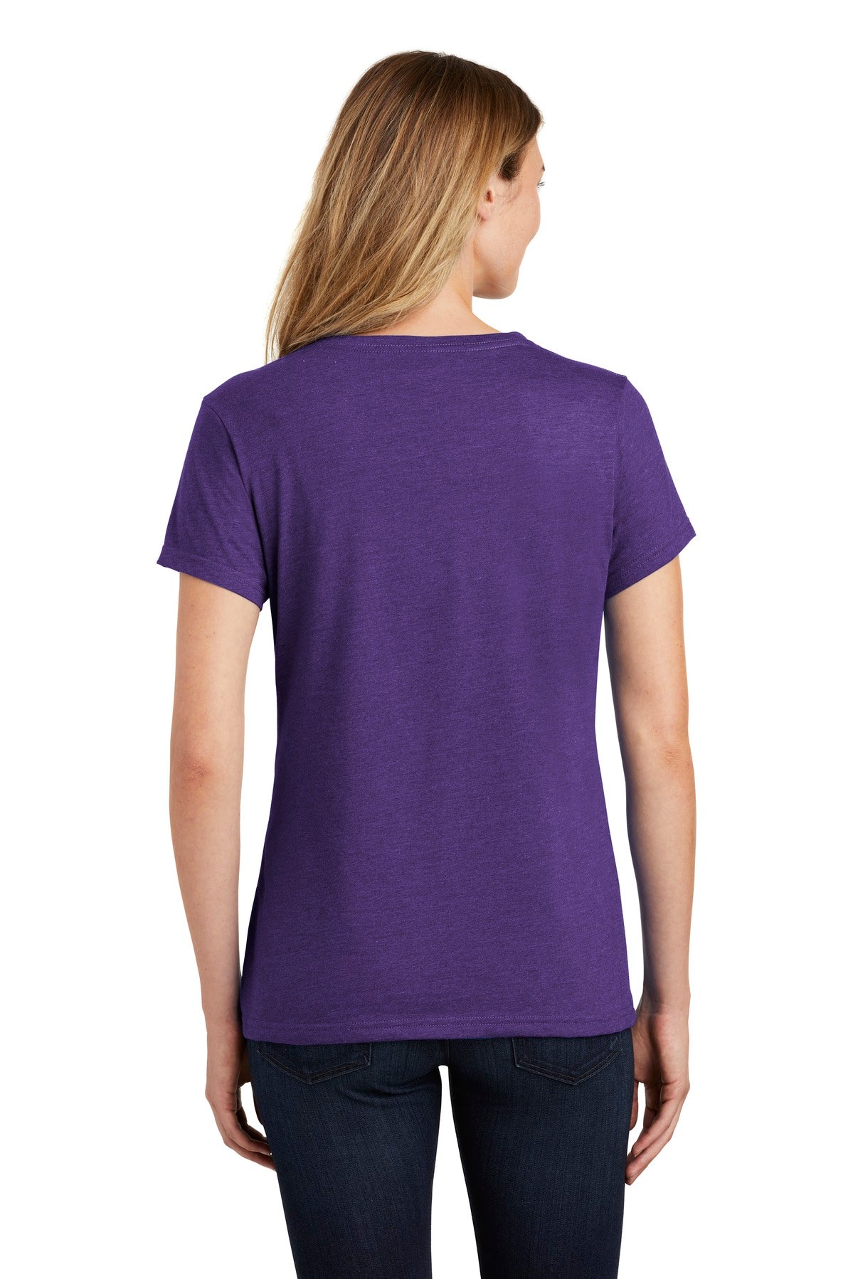 Port & Company  Women's Fan Favorite  Blend V-Neck Tee. LPC455V Team Purple Heather