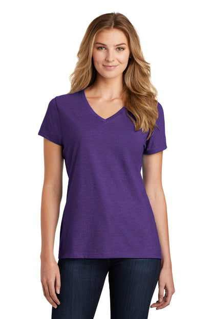 Port & Company  Women's Fan Favorite  Blend V-Neck Tee. LPC455V Team Purple Heather