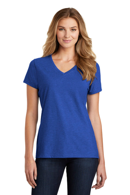 Port & Company  Women's Fan Favorite  Blend V-Neck Tee. LPC455V True Royal Heather