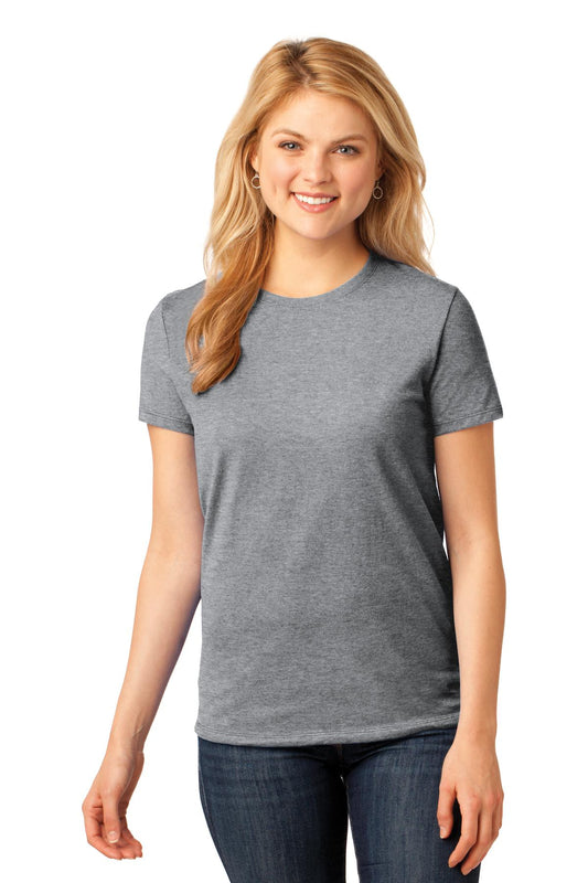 Port & Company Women's Core Cotton Tee. LPC54 Athletic Heather