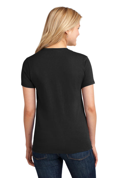 Port & Company Women's Core Cotton Tee. LPC54 Jet Black