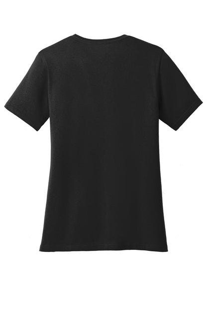 Port & Company Women's Core Blend Tee. LPC55 Jet Black
