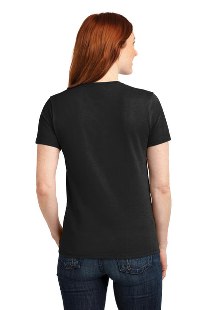 Port & Company Women's Core Blend Tee. LPC55 Jet Black