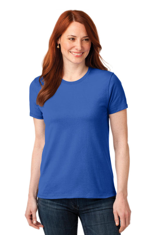 Port & Company Women's Core Blend Tee. LPC55 Royal