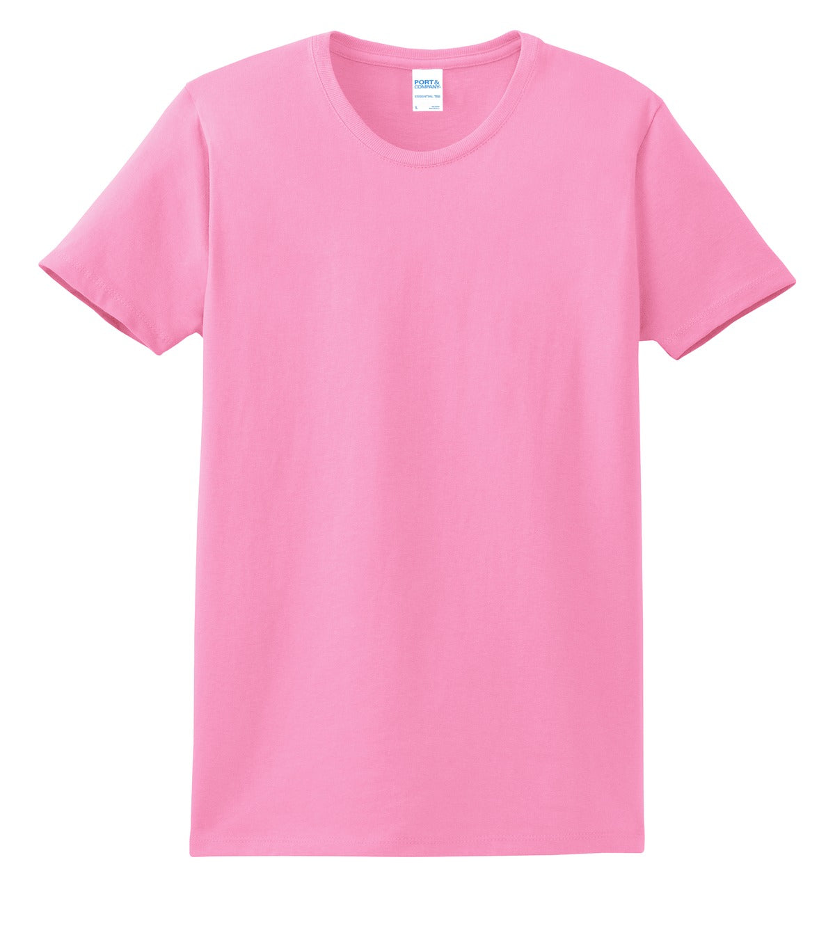 Port & Company Women's Essential Tee. LPC61 Candy Pink