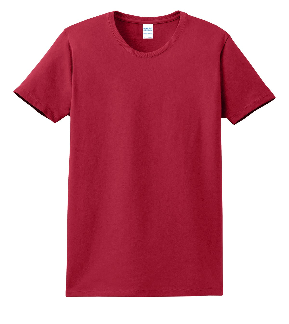 Port & Company Women's Essential Tee. LPC61 Red