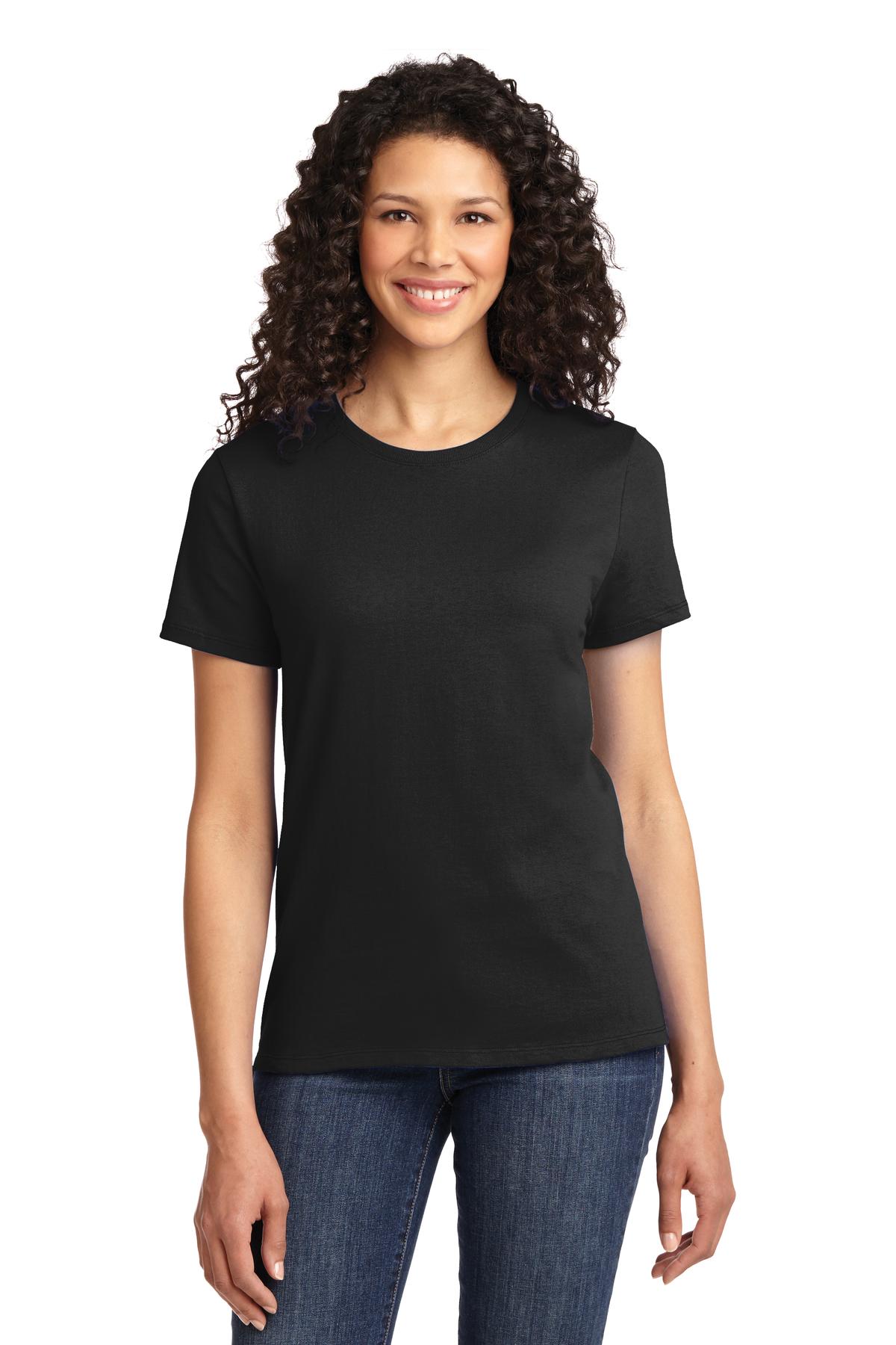 Port & Company Women's Essential Tee. LPC61 Jet Black