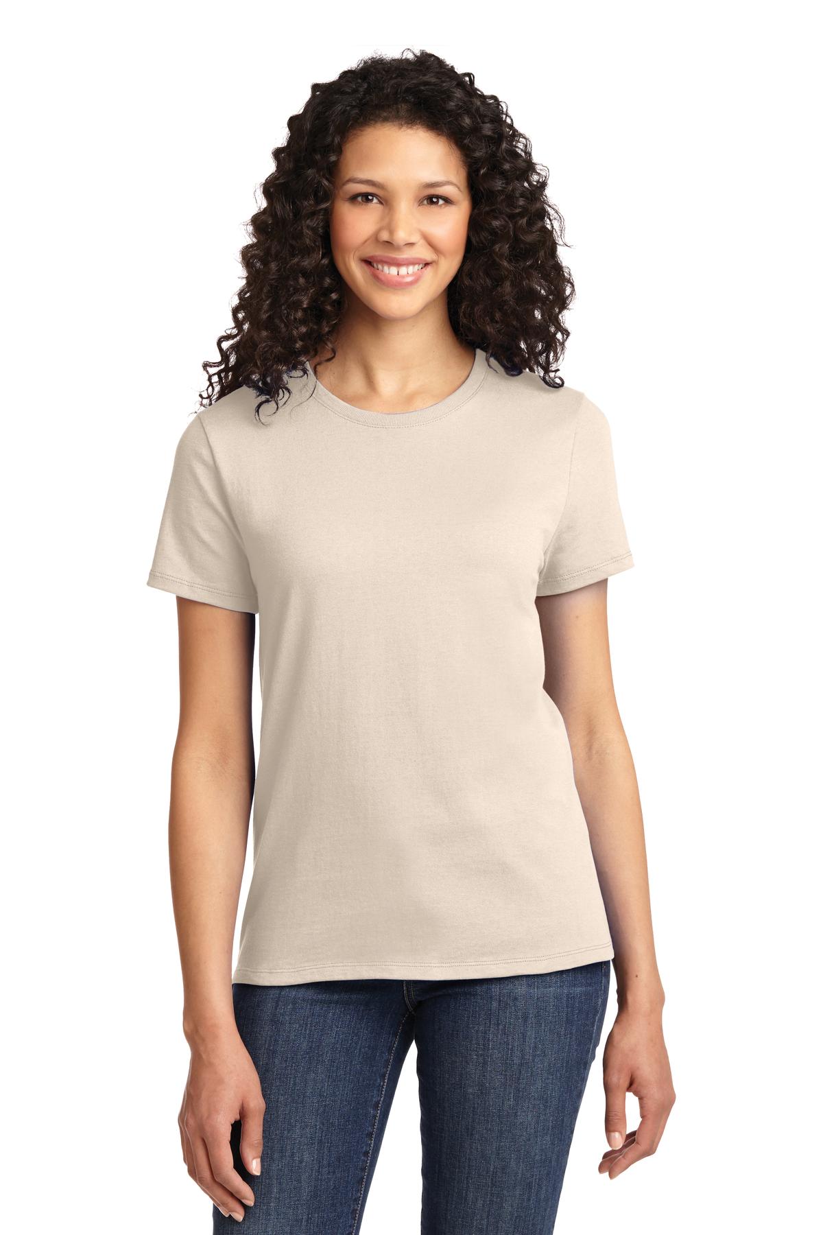 Port & Company Women's Essential Tee. LPC61 Natural