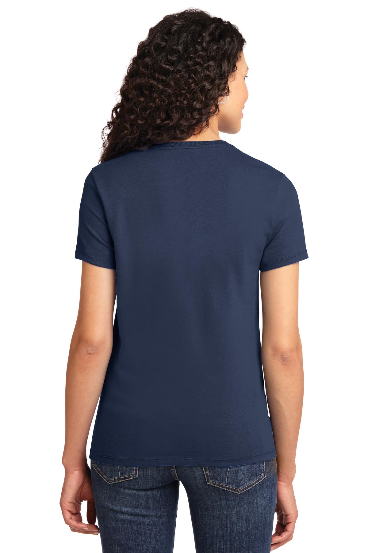 Port & Company Women's Essential Tee. LPC61 Navy