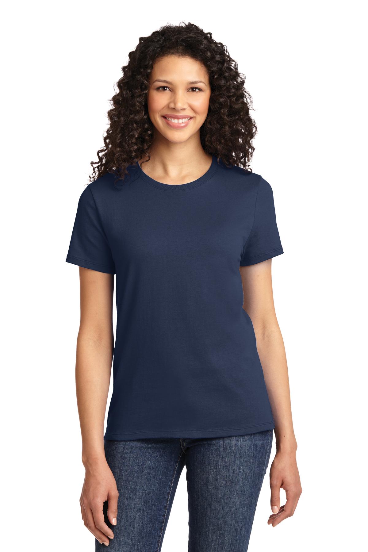 Port & Company Women's Essential Tee. LPC61 Navy