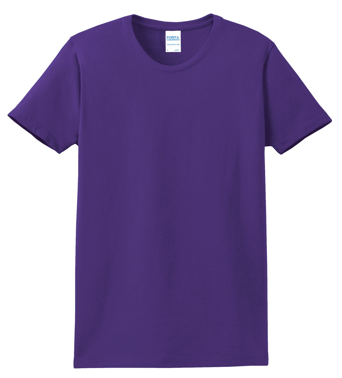 Port & Company Women's Essential Tee. LPC61 Purple