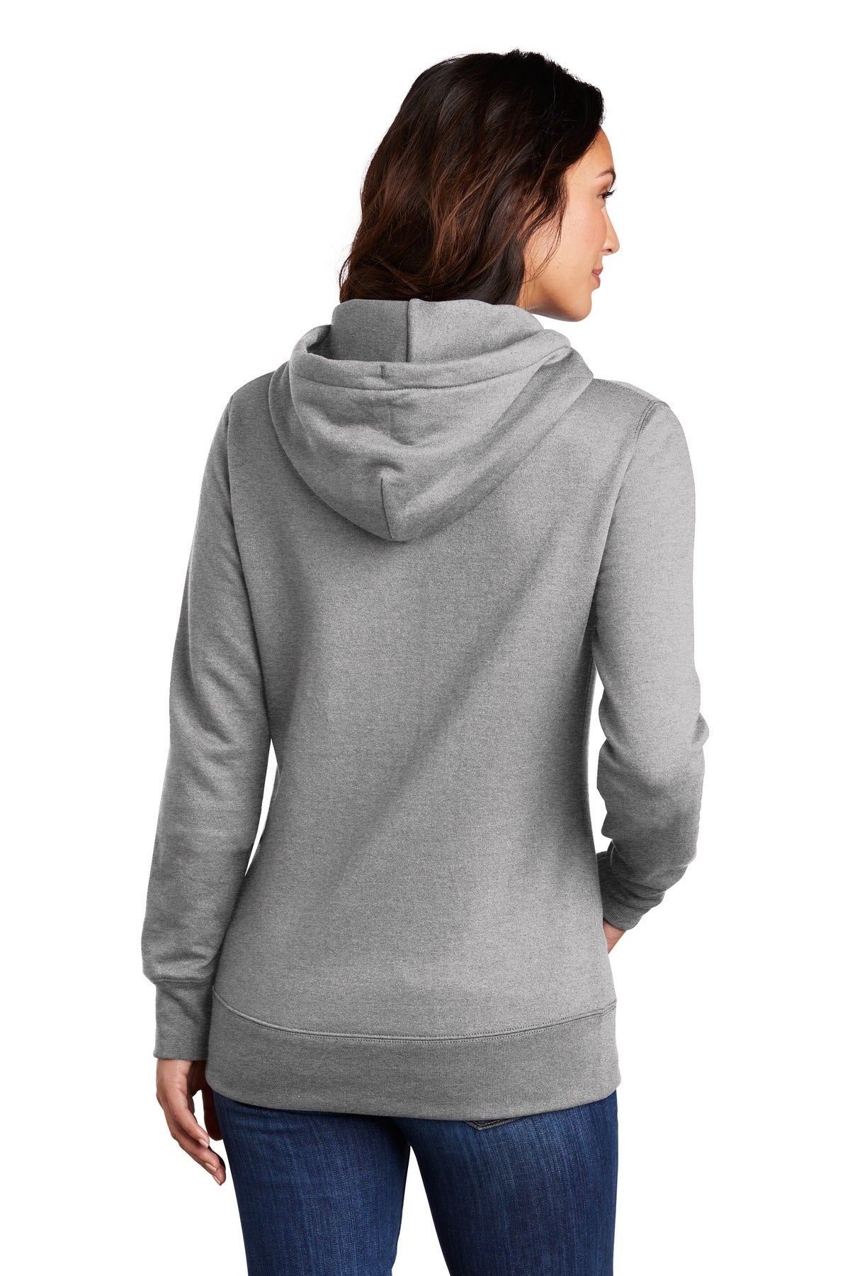 Port & Company  Women's Core Fleece Pullover Hooded Sweatshirt LPC78H Athletic Heather