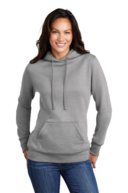 Port & Company  Women's Core Fleece Pullover Hooded Sweatshirt LPC78H Athletic Heather