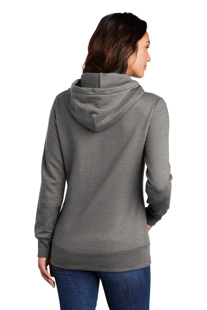 Port & Company  Women's Core Fleece Pullover Hooded Sweatshirt LPC78H Graphite Heather