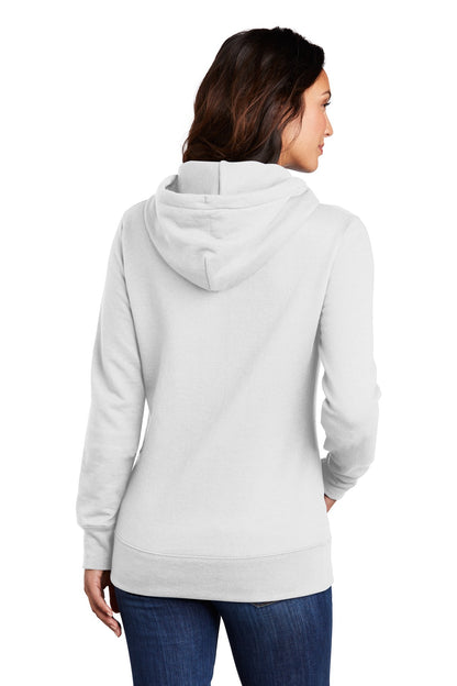 Port & Company  Women's Core Fleece Pullover Hooded Sweatshirt LPC78H White