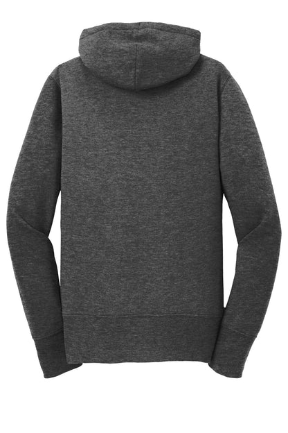 Port & Company Women's Core Fleece Full-Zip Hooded Sweatshirt. LPC78ZH Dark Heather Grey