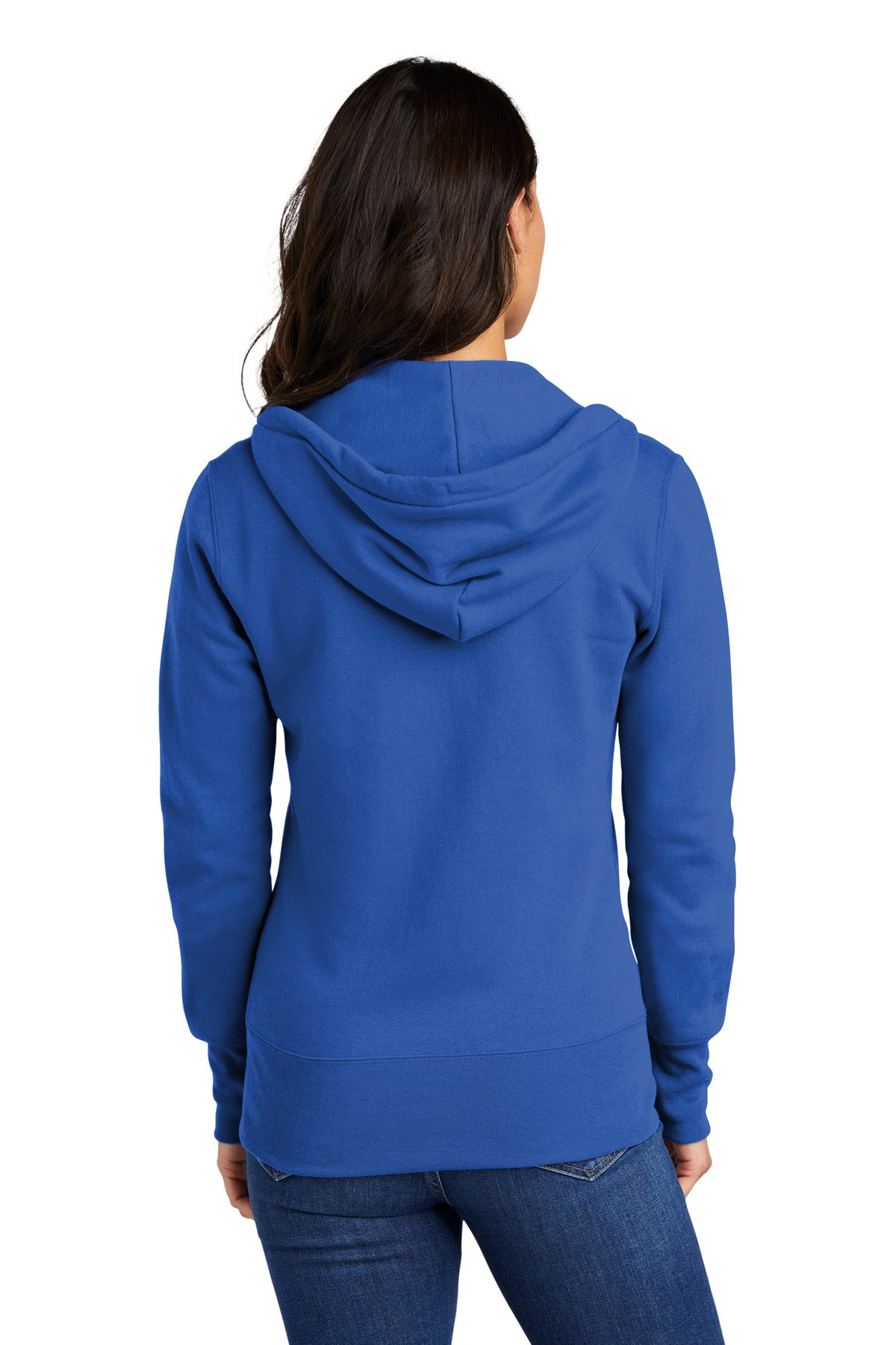Port & Company Women's Core Fleece Full-Zip Hooded Sweatshirt. LPC78ZH Royal