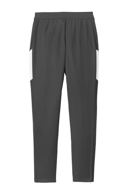 Sport-Tek Women's Travel Pant LPST800 Iron Grey/ White