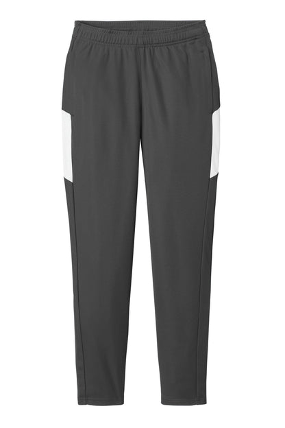 Sport-Tek Women's Travel Pant LPST800 Iron Grey/ White