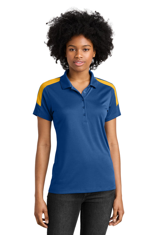 Sport-Tek Women's Competitor United Polo LST104 Royal/ Gold