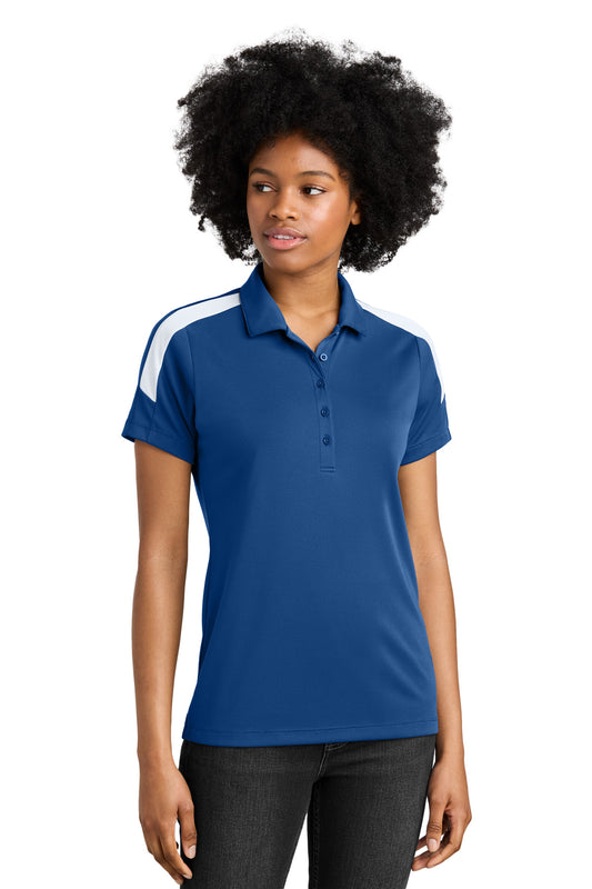 Sport-Tek Women's Competitor United Polo LST104 Royal/ White