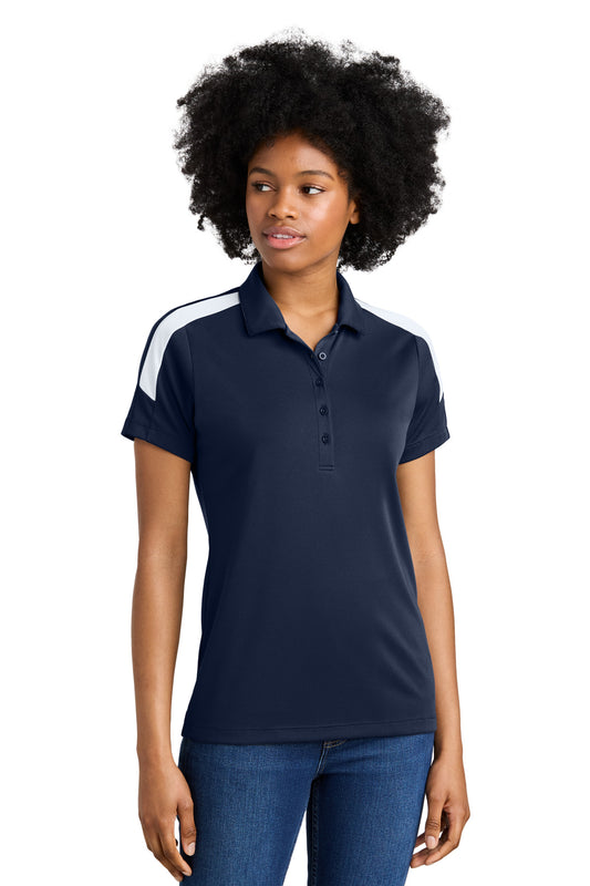 Sport-Tek Women's Competitor United Polo LST104 True Navy/ White