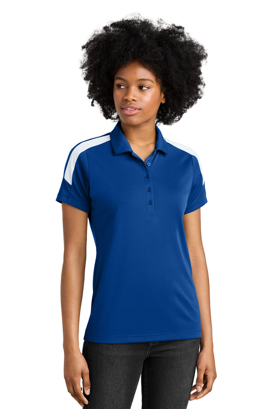 Sport-Tek Women's Competitor United Polo LST104 True Royal/ White