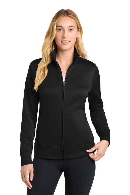 Cleveland Clinic Sport-Tek Women's Sport-Wick Fleece Full-Zip Jacket LST241 Black