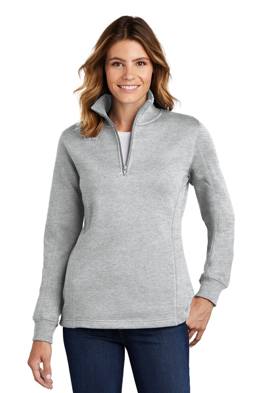 Sport-Tek Women's 1/4-Zip Sweatshirt. LST253 Athletic Heather