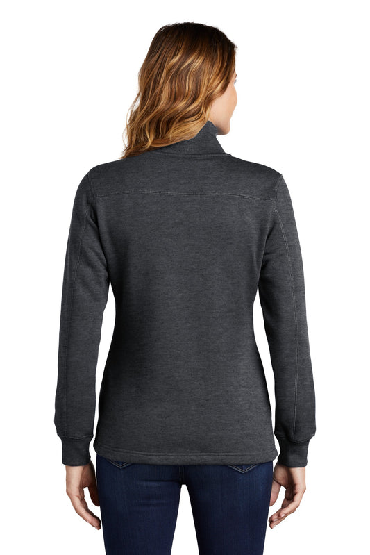 Sport-Tek Women's 1/4-Zip Sweatshirt. LST253 Graphite Heather