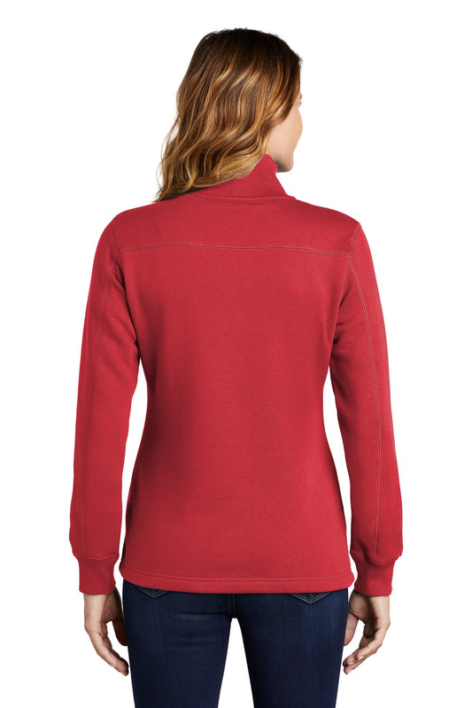 Sport-Tek Women's 1/4-Zip Sweatshirt. LST253 True Red
