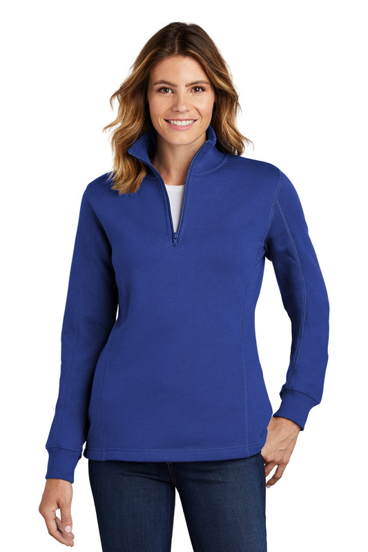 Sport-Tek Women's 1/4-Zip Sweatshirt. LST253 True Royal