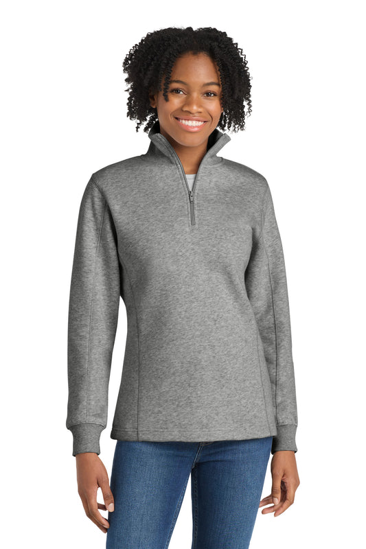 Sport-Tek Women's 1/4-Zip Sweatshirt LST253 Vintage Heather