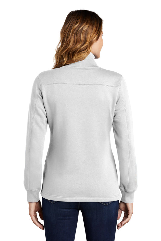 Sport-Tek Women's 1/4-Zip Sweatshirt. LST253 White