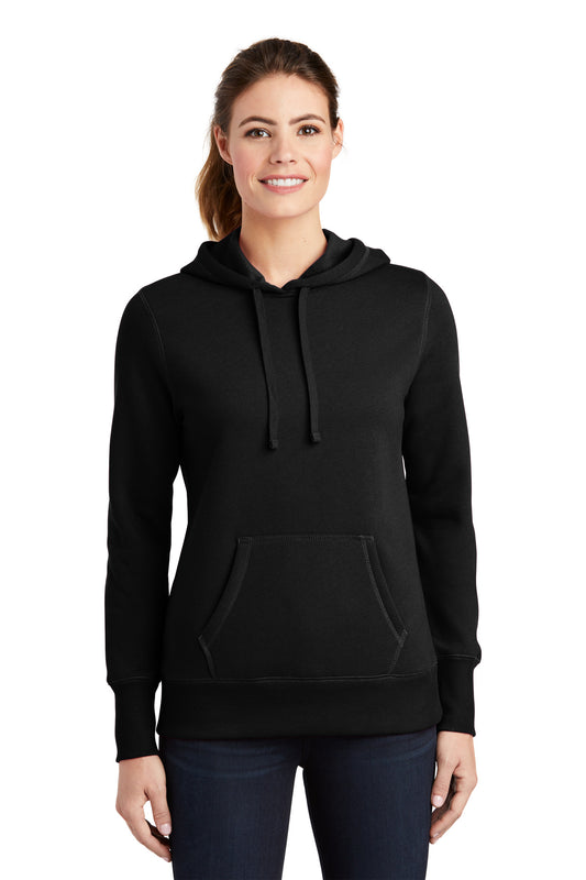 Sport-Tek Women's Pullover Hooded Sweatshirt. LST254 Black