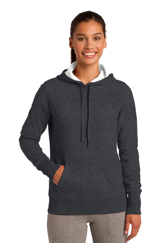 Sport-Tek Women's Pullover Hooded Sweatshirt. LST254 Graphite Heather