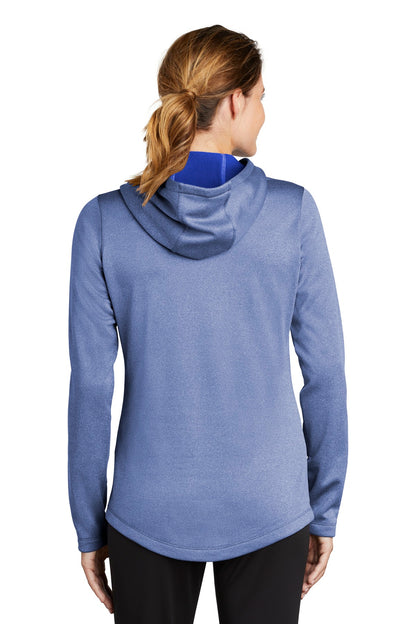 Sport-Tek  Women's PosiCharge  Sport-Wick  Heather Fleece Hooded Pullover. LST264 True Royal Heather