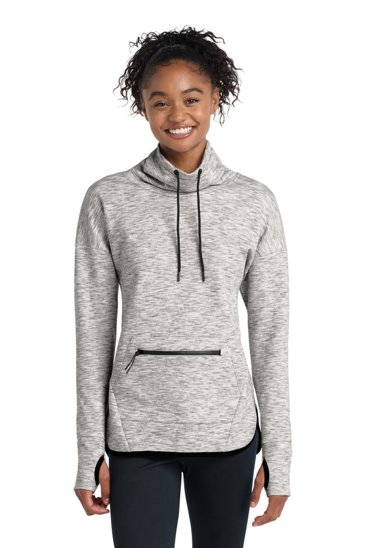 Sport-Tek Women's Triumph Cowl Neck Pullover LST280 Athletic Heather