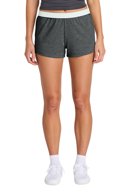 Sport-Tek Women's Jersey Knit Squad Short LST311 Dark Grey Heather