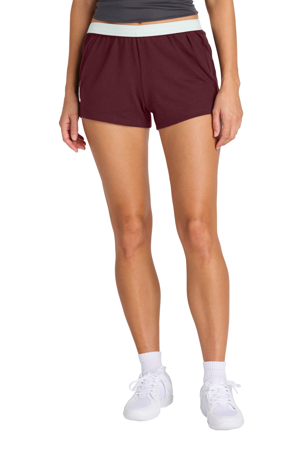 Sport-Tek Women's Jersey Knit Squad Short LST311 Maroon