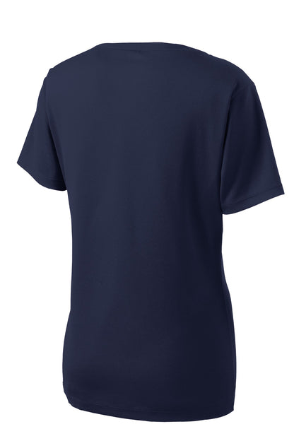 Sport-Tek Women's PosiCharge RacerMesh V-Neck Tee. LST340 True Navy