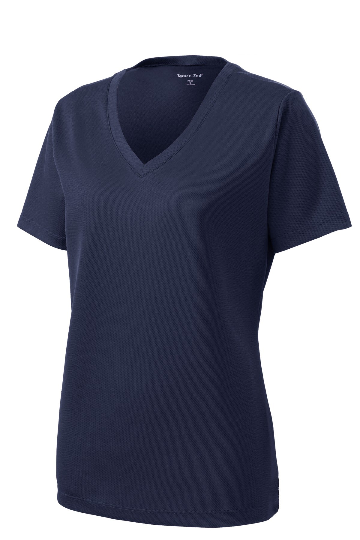 Sport-Tek Women's PosiCharge RacerMesh V-Neck Tee. LST340 True Navy