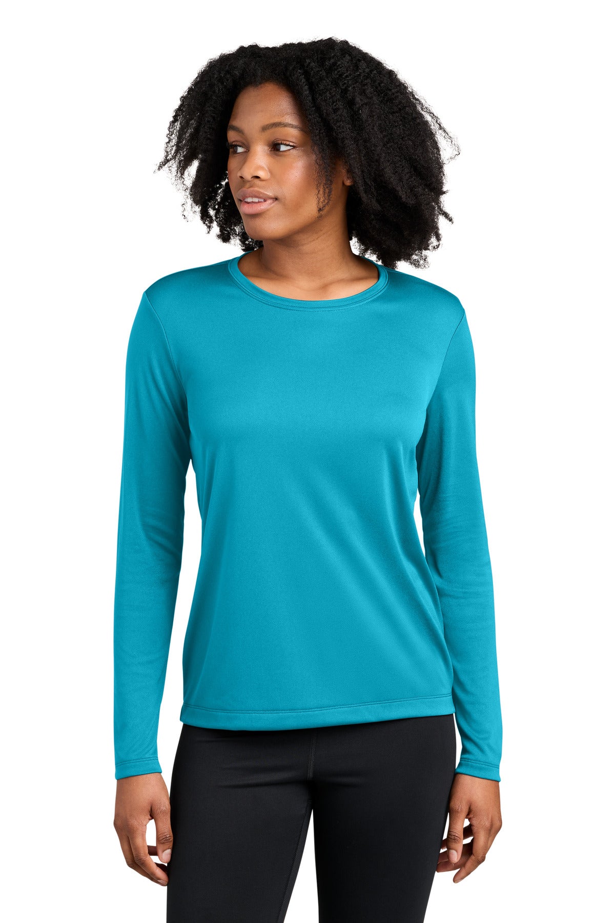 Sport-Tek Women's Competitor Long Sleeve Crewneck LST350LS Atomic Blue