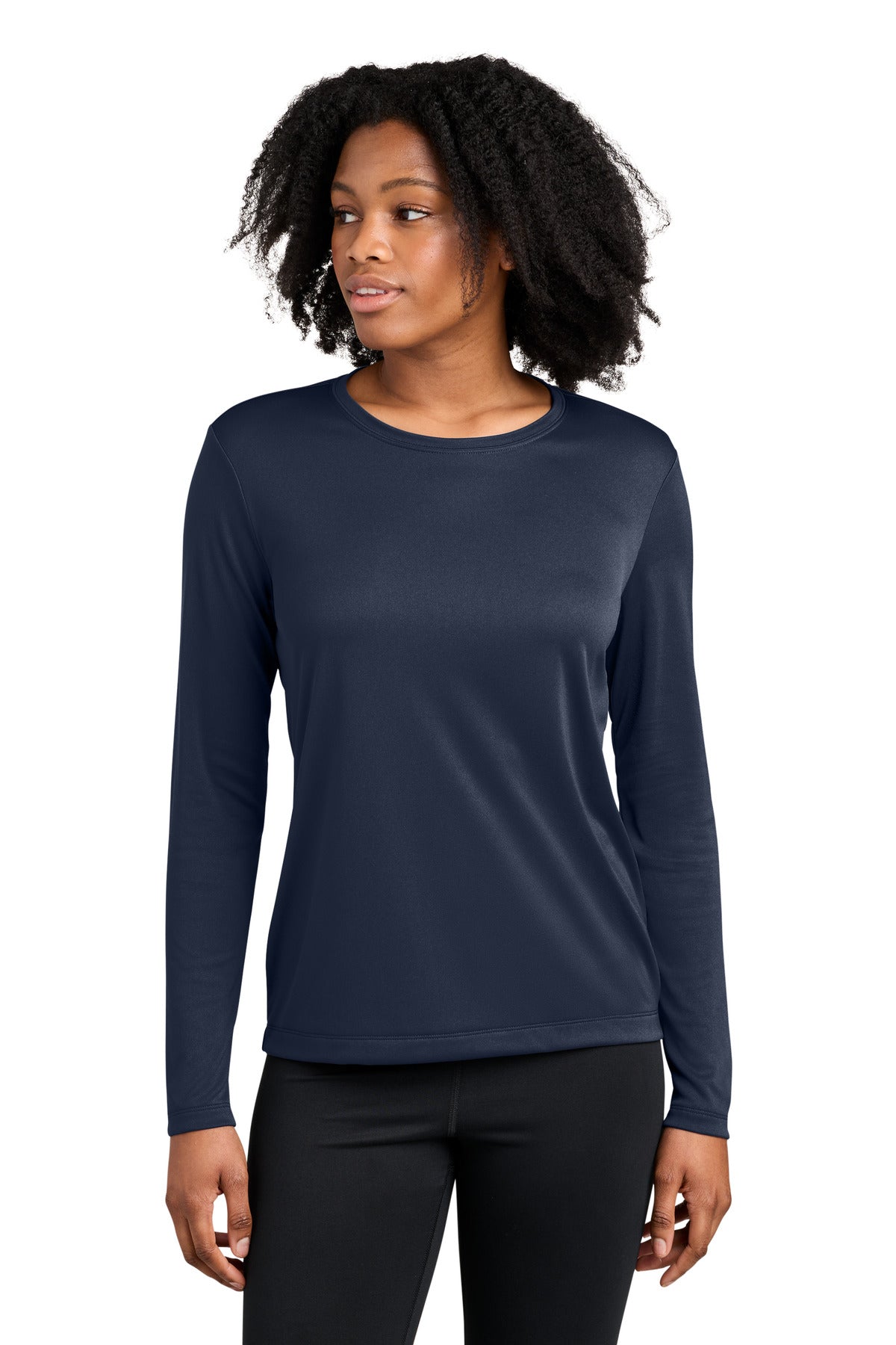 Sport-Tek Women's Competitor Long Sleeve Crewneck LST350LS True Navy