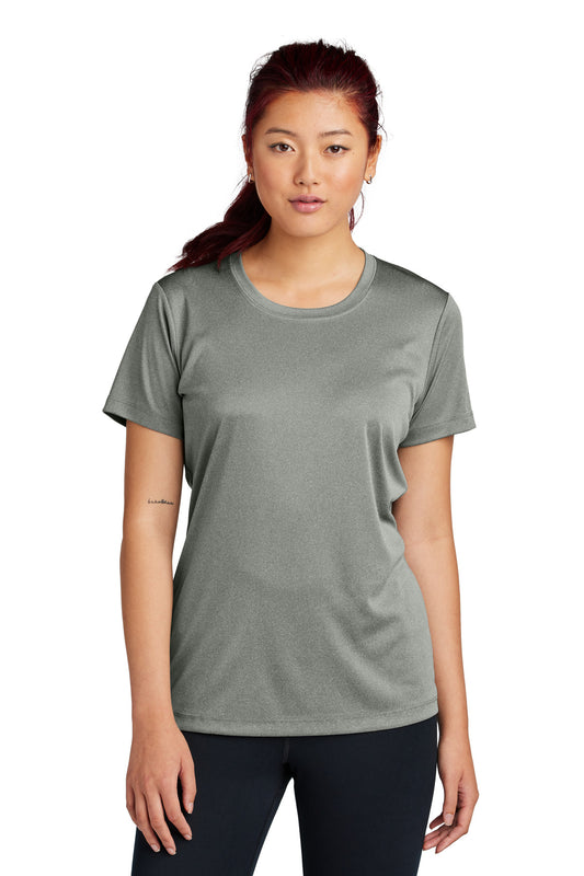 Sport-Tek Women's PosiCharge Competitor Tee. LST350 Grey Concrete Heather